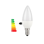 LED flamme filament dépoli /  E14 / 2.9 W / 470 lm / 25 000 h / classe C