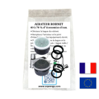 Kit 2 robinets : 1 aérateur 8 l/mn + 1 aérateur 5 l/mn auto régulés + 4 joints + notice
