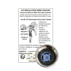 Kit douche avec 1 régulateur robinet de douche débit 10 litres / min + notice 