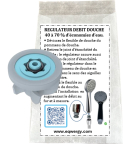 Kit douche : 1 régulateur de débit pour pommeau de douche 10 l/mn + 1 notice