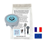 Kit douche : 1 régulateur de débit pour pommeau de douche 10 l/mn + 1 notice