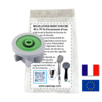 Kit douche : 1 régulateur de débit pour pommeau de douche 7 l/mn + 1 notice