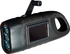 Lampe torche solaire et dynamo 3 LED avec mousqueton / SEAHORSE