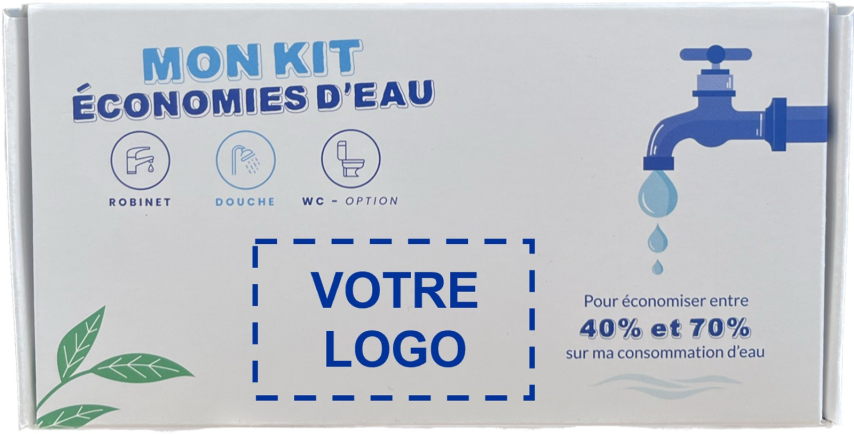 Boite kit eau avec logo
